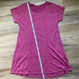 SOFT SURROUNDINGS Gladstone Embroidered
Floral Knit DRESS XL Boho Shift